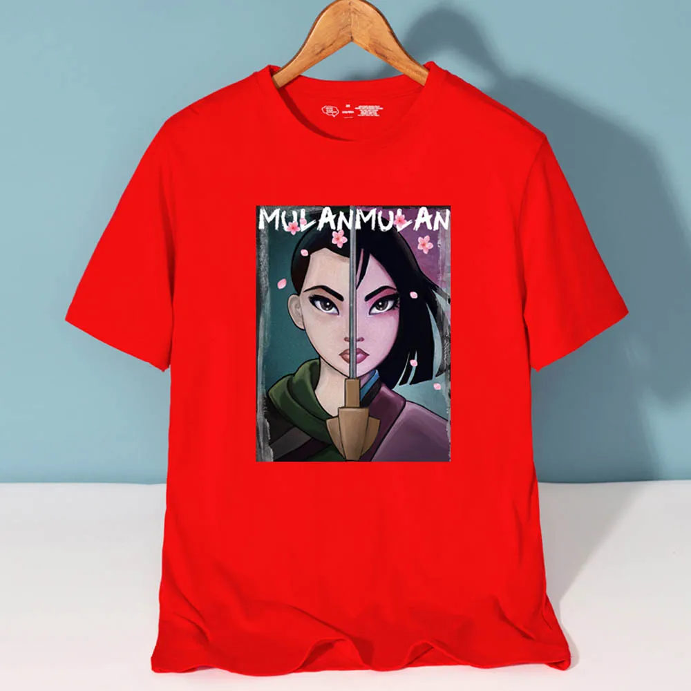 Disney Chic Fashion Mulan Floral Cartoon Letter Print Unisex Women T-Shirt O-Neck Pullover Short Sleeve Loose Tee Tops 10 Colors
Disney Chic Fashion Mulan Floral Cartoon Letter Print Unisex Women T-Shirt O-Neck Pullover Short Sleeve Loose Tee Tops 10 Colors