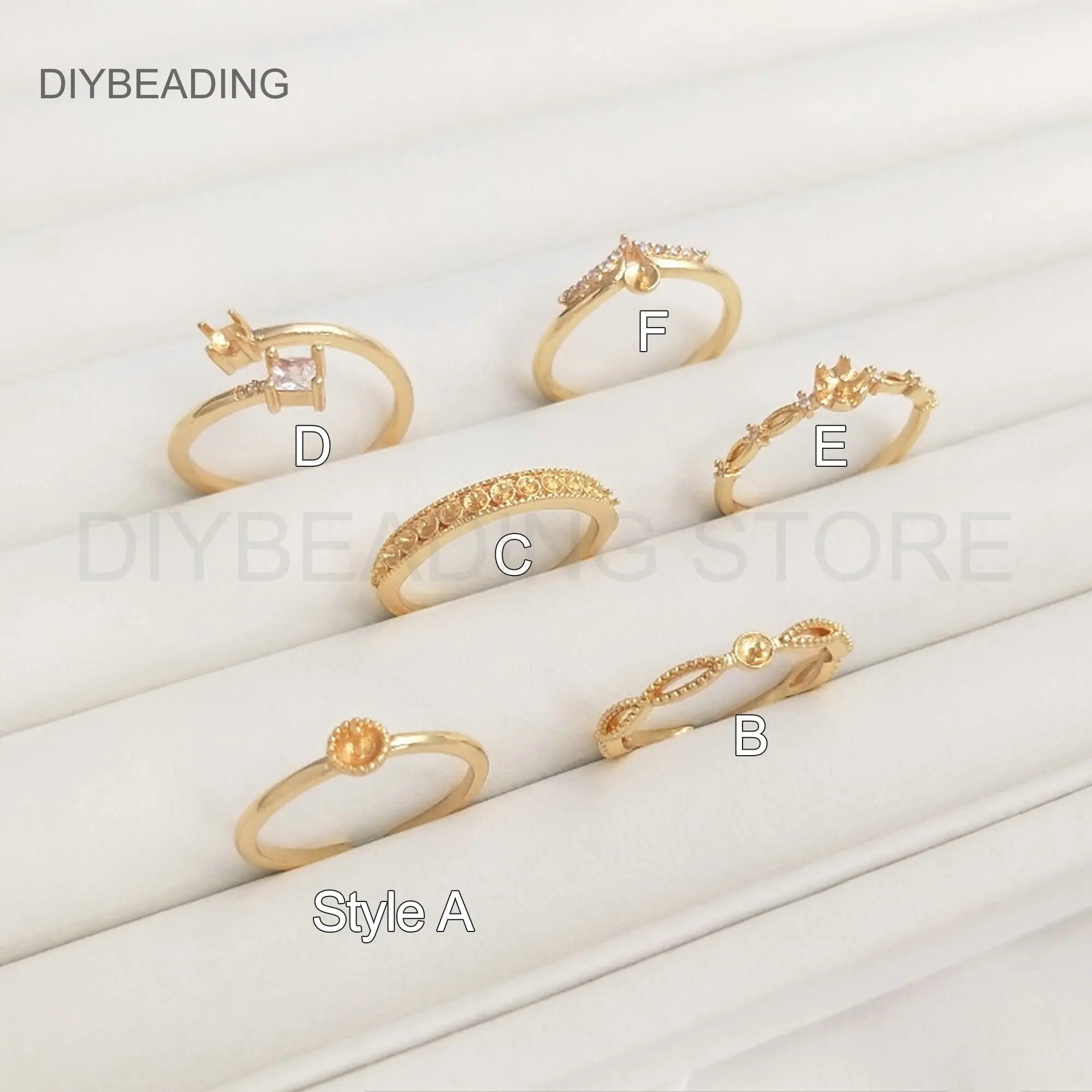 Blank Ring Setting for Jewelry Making 14K Real Gold Plated Brass Claws Prong Adjustable Open Ring Bezel Cup Base Bulk Supplies
Blank Ring Setting for Jewelry Making 14K Real Gold Plated Brass Claws Prong Adjustable Open Ring Bezel Cup Base Bulk Supplies