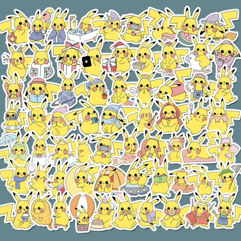 70pcs Pokemons PIkachu Stickers for Luggage Skateboard Phone Laptop Moto Bicycle Wall Guitar DIY Waterproof Stickers Kawaii Toys
70pcs Pokemons PIkachu Stickers for Luggage Skateboard Phone Laptop Moto Bicycle Wall Guitar DIY Waterproof Stickers Kawaii Toys