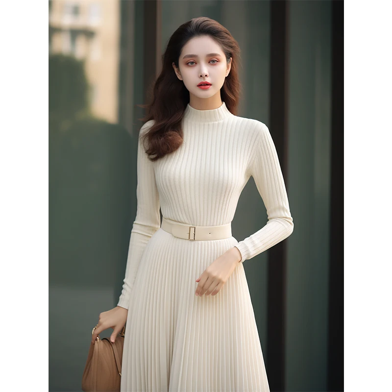 Женское трикотажное пальто, белое пальто с длинным рукавом и французской талией на осень/зиму, 2023
Женское трикотажное пальто, белое пальто с длинным рукавом и французской талией на осень/зиму, 2023