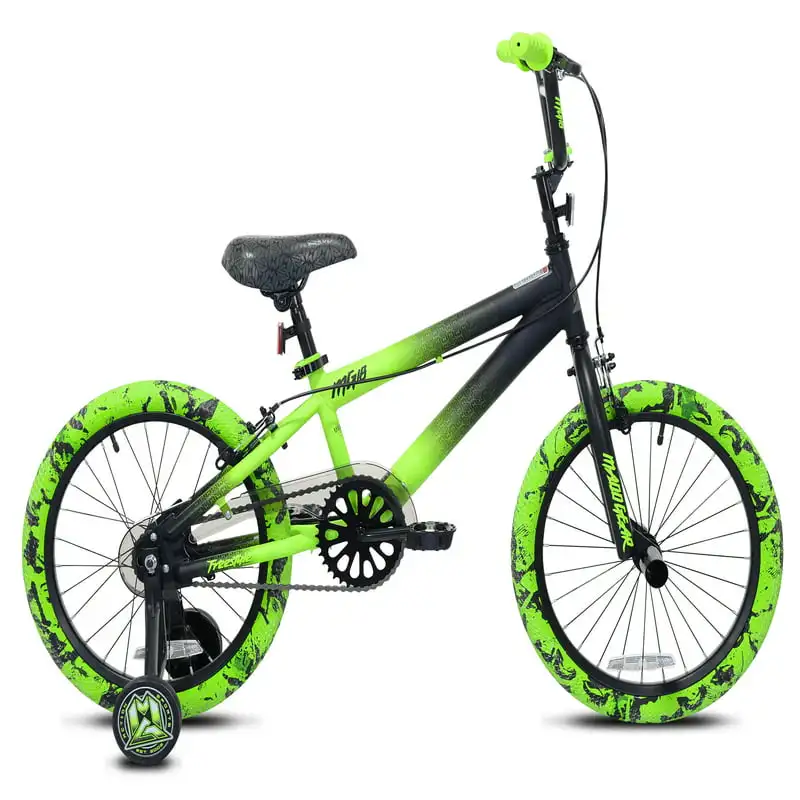 18" MG18 BMX Boy's Bike, Black and Green For Age 4-10 Boys and Girls Before School Gift
18" MG18 BMX Boy's Bike, Black and Green For Age 4-10 Boys and Girls Before School Gift