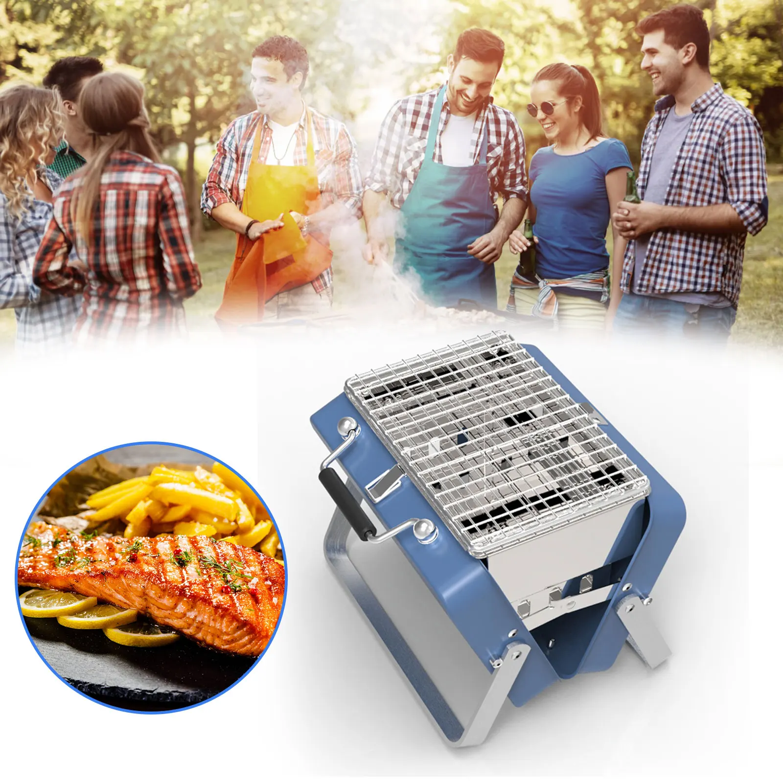 Mini Portable BBQ Stove Grill Folding Charcoal Grill Outdoor Stainless Steel BBQ Grill Camping Cooking Picnic Barbecue Tools
Mini Portable BBQ Stove Grill Folding Charcoal Grill Outdoor Stainless Steel BBQ Grill Camping Cooking Picnic Barbecue Tools