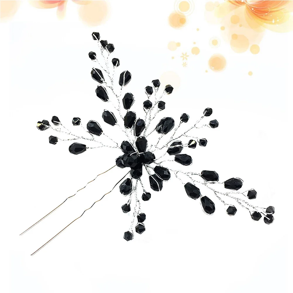 Crystal Elegant Hairpin Shiny Fashionable Rhinetone Handcraft Hair Hair Accessories for Bride Women Girls Black
Crystal Elegant Hairpin Shiny Fashionable Rhinetone Handcraft Hair Hair Accessories for Bride Women Girls Black