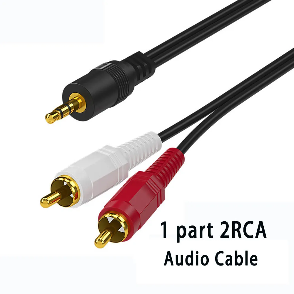3.5mm Splitter 1 Minutes 2 To 2 3RCA Lotus Head TV Amplifier Connection AV AUX Video Cable For Amplifiers Audio Home Theater
3.5mm Splitter 1 Minutes 2 To 2 3RCA Lotus Head TV Amplifier Connection AV AUX Video Cable For Amplifiers Audio Home Theater