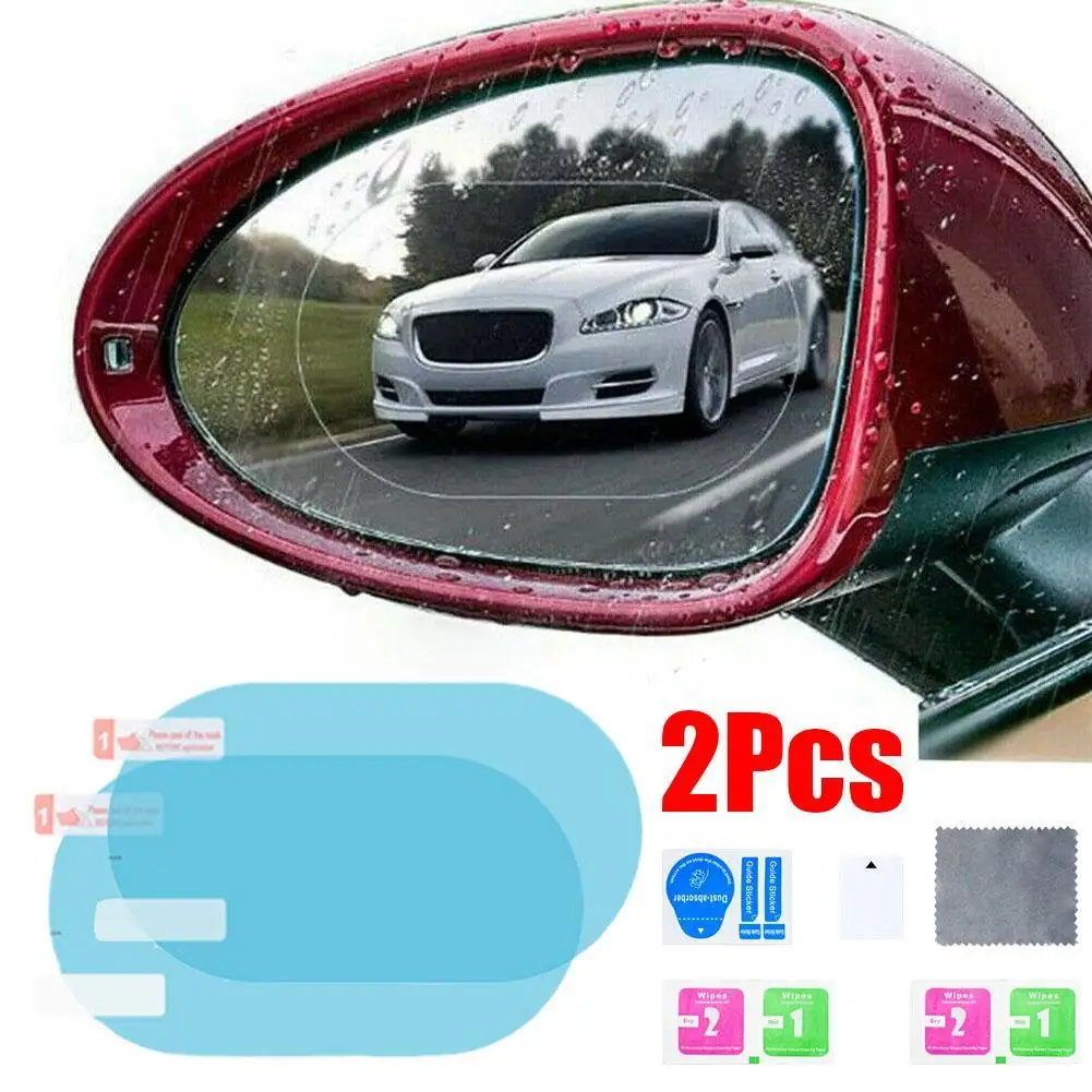 Car Rearview Mirror Film Side Window Rainproof Clear Film 2 Pcs Anti Fog Window Mirror Protective Film Sticker Car Accessories
Car Rearview Mirror Film Side Window Rainproof Clear Film 2 Pcs Anti Fog Window Mirror Protective Film Sticker Car Accessories