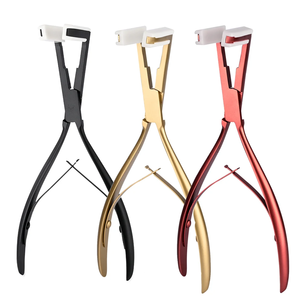 FOSHIO Sticky Tape-In Hair Extension Stainless Steel Handle Pliers with Soft Silicone Pads Human Wig Sealing Styling Tool Kits
FOSHIO Sticky Tape-In Hair Extension Stainless Steel Handle Pliers with Soft Silicone Pads Human Wig Sealing Styling Tool Kits