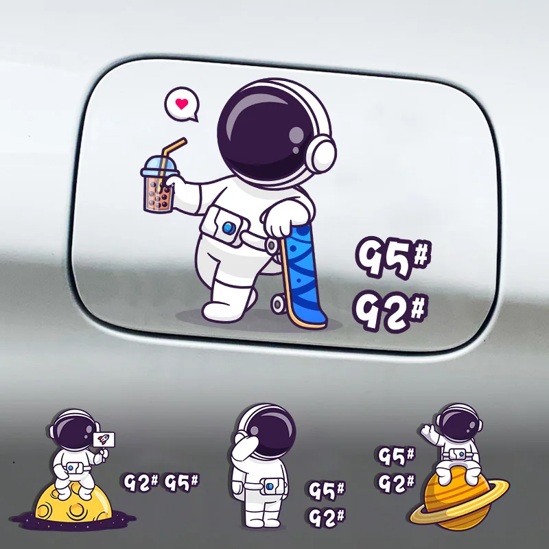 Car fuel tank cap cartoon decorative sticker 92 oil type prompt 95 astronaut fuel cap cute waterproof car sticker
Car fuel tank cap cartoon decorative sticker 92 oil type prompt 95 astronaut fuel cap cute waterproof car sticker