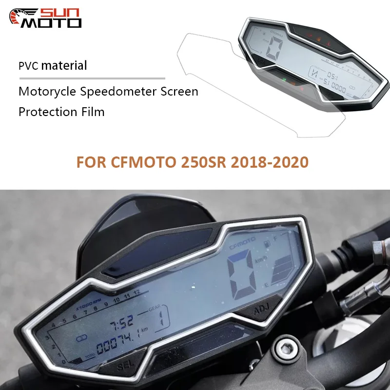 Motorcycle TPU Instrument Protection Speedometer Waterproof Protective Film For CFMOTO 250SR 250 SR 2018 2019 2020
Motorcycle TPU Instrument Protection Speedometer Waterproof Protective Film For CFMOTO 250SR 250 SR 2018 2019 2020