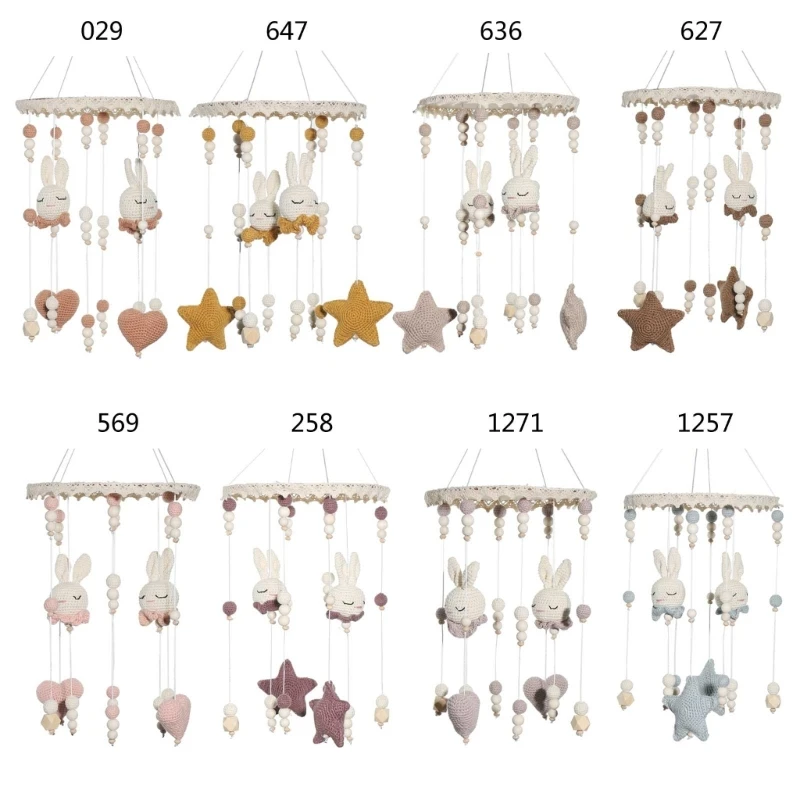 0-12 Months Newborn Baby Rattle Toy Wooden Mobiles Bell Infants Bed Hanging Decor Cartoon Crochet Rabbit Doll Pendants for Crib
0-12 Months Newborn Baby Rattle Toy Wooden Mobiles Bell Infants Bed Hanging Decor Cartoon Crochet Rabbit Doll Pendants for Crib