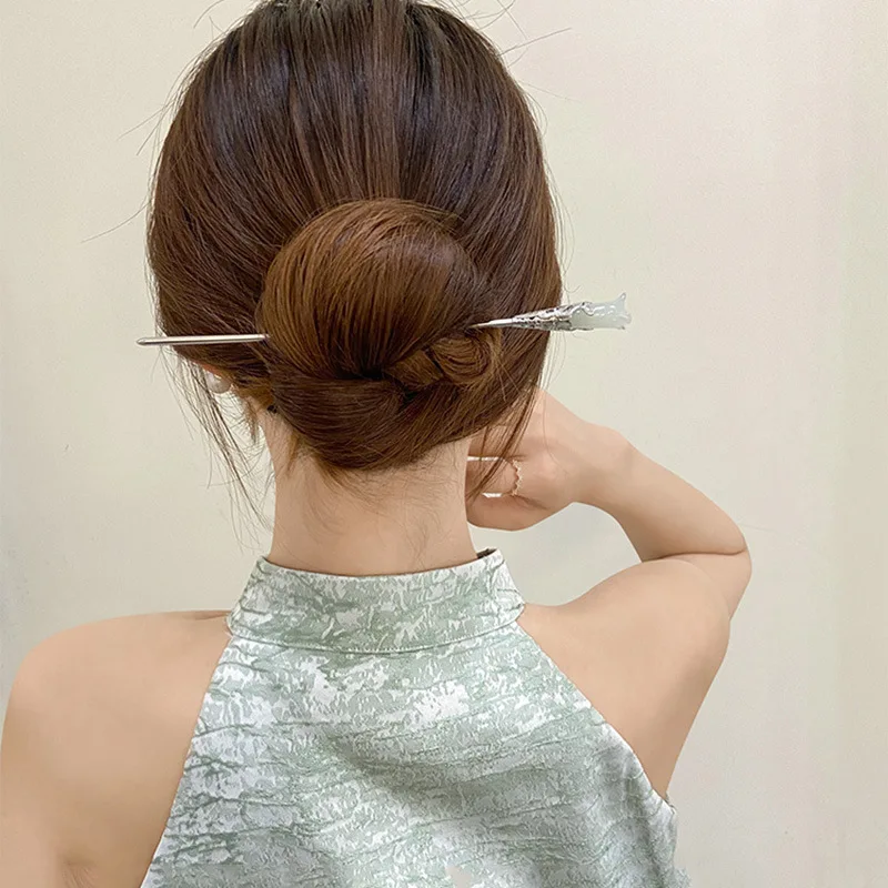 Women's Hair Accessories Mulan Flower Hairpin White Jade Hairpin, New Chinese Style Coiled Hairpin Hair Accessories luxury
Women's Hair Accessories Mulan Flower Hairpin White Jade Hairpin, New Chinese Style Coiled Hairpin Hair Accessories luxury