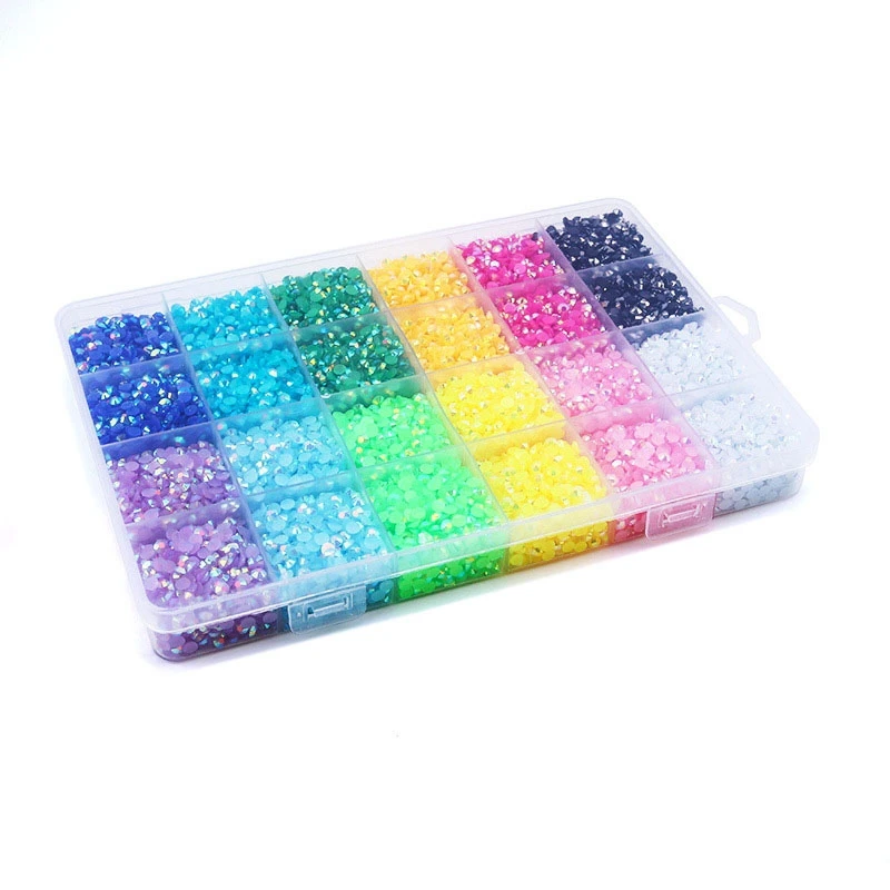 19200Pcs/Box Resin Loose Rhinestone Rainbow Color AB Glue On Rhinestones For DIY Creative Design Decoration Crafts
19200Pcs/Box Resin Loose Rhinestone Rainbow Color AB Glue On Rhinestones For DIY Creative Design Decoration Crafts