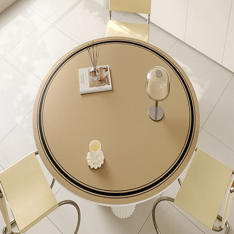Luxury Leather Solid Color Round Table Tablecloth Water Proof Grease-Proof Disposable Heat Shield Coffee Table Mat Table Mat
Luxury Leather Solid Color Round Table Tablecloth Water Proof Grease-Proof Disposable Heat Shield Coffee Table Mat Table Mat