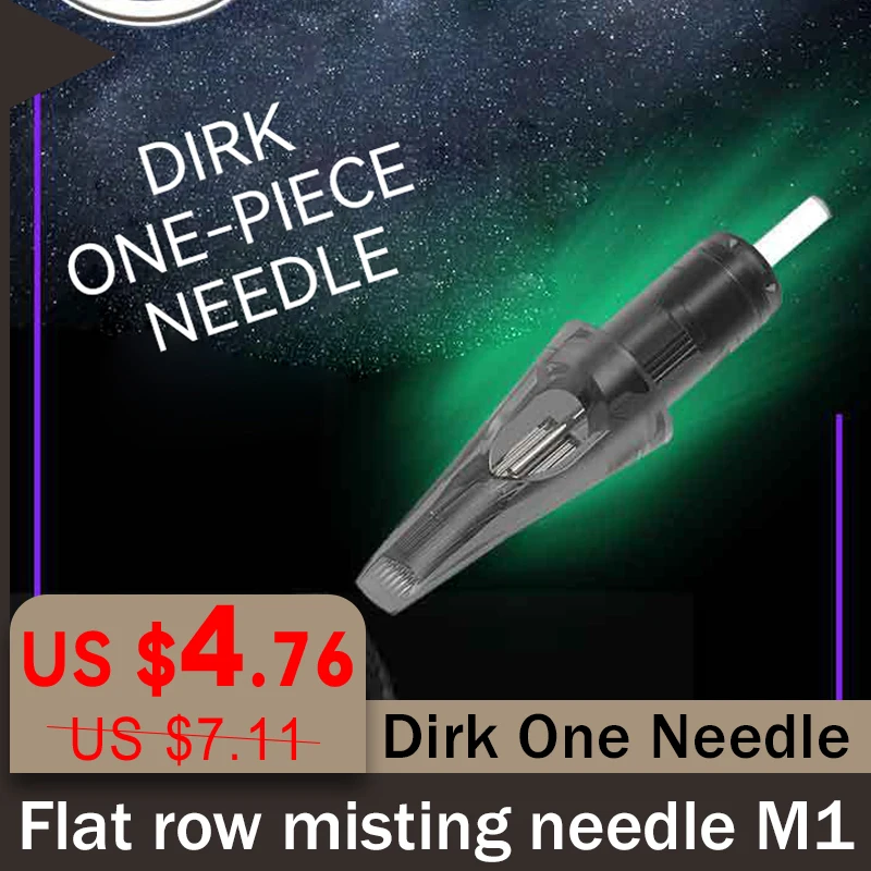 Dirk One Needle Flat row misting needle tattoo needle Translucent high wear-resistant PVC 20/BOX stainless steel wire no alle
Dirk One Needle Flat row misting needle tattoo needle Translucent high wear-resistant PVC 20/BOX stainless steel wire no alle