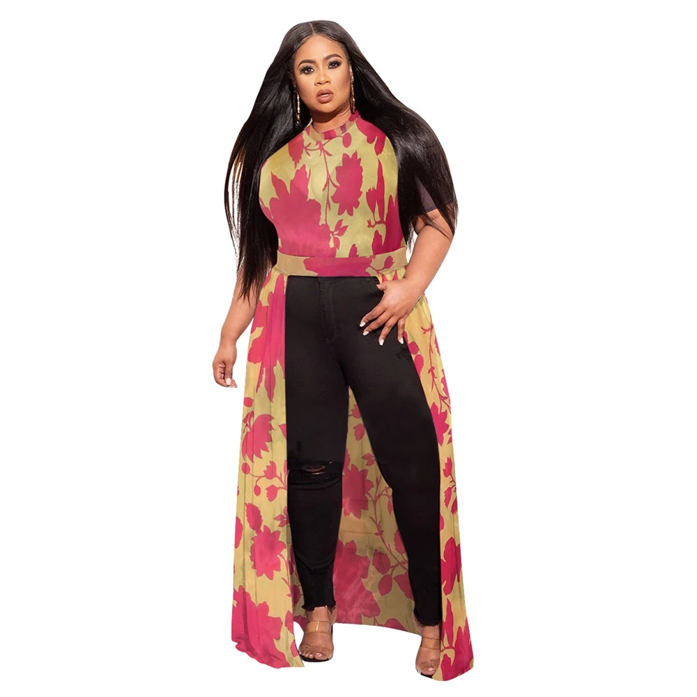 Asymmetrical Plus Size Tops Summer Casual Pullover Fashion Tye Dye Printed Blusas Short Sleeve Long Tail Tunic Blouse Femininas
Asymmetrical Plus Size Tops Summer Casual Pullover Fashion Tye Dye Printed Blusas Short Sleeve Long Tail Tunic Blouse Femininas