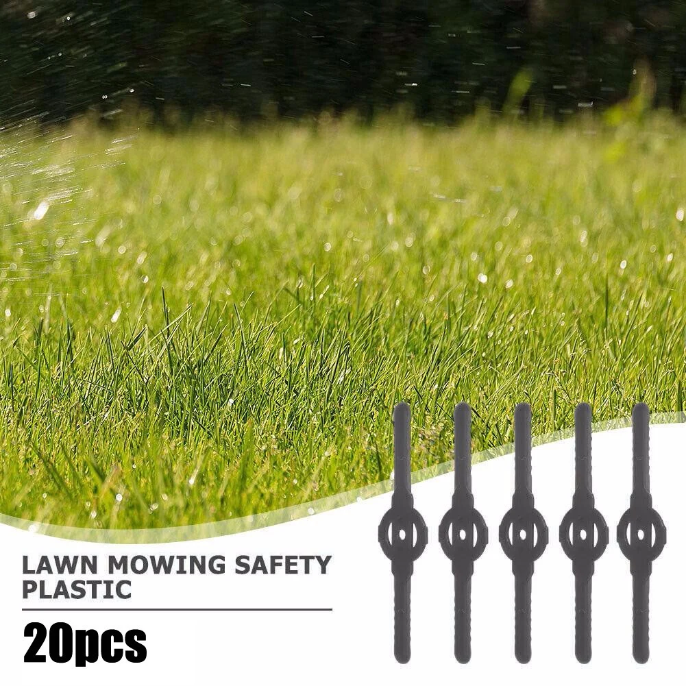

20Pcs Plastic Grass Cutter Blades For Garden Electric Cordless Grass Trimmer Strimmer Tool Cutter Lawnmower Part Replace Blades
