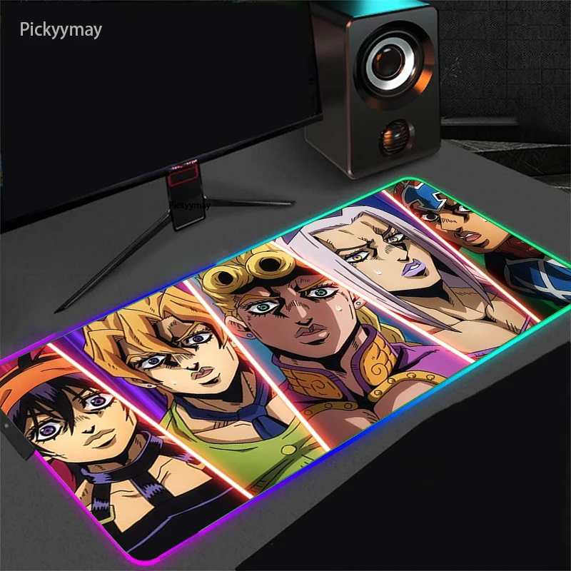 Jojo Bizarre Adventure RGB Mouse Pad Gaming Computer Carpet Gaming Led Light Gamer Table Mouse Mat Desk Play Mats Backlight
Jojo Bizarre Adventure RGB Mouse Pad Gaming Computer Carpet Gaming Led Light Gamer Table Mouse Mat Desk Play Mats Backlight