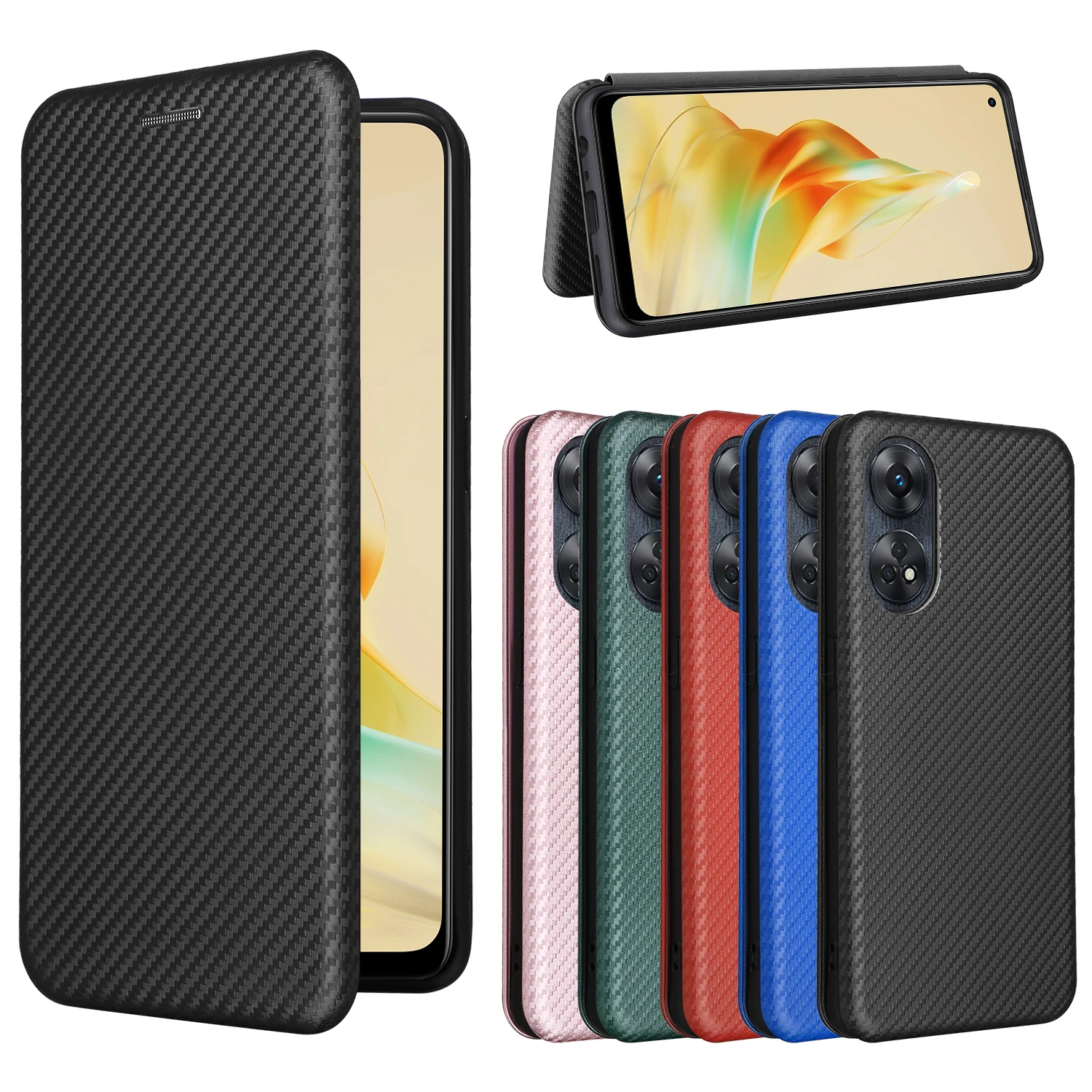 For OPPO Reno8 T 4G Luxury Flip Carbon Fiber Skin Magnetic Adsorption Protective Case For OPPO Reno 8 T 8T 4G CPH2481 Phone Bags
For OPPO Reno8 T 4G Luxury Flip Carbon Fiber Skin Magnetic Adsorption Protective Case For OPPO Reno 8 T 8T 4G CPH2481 Phone Bags