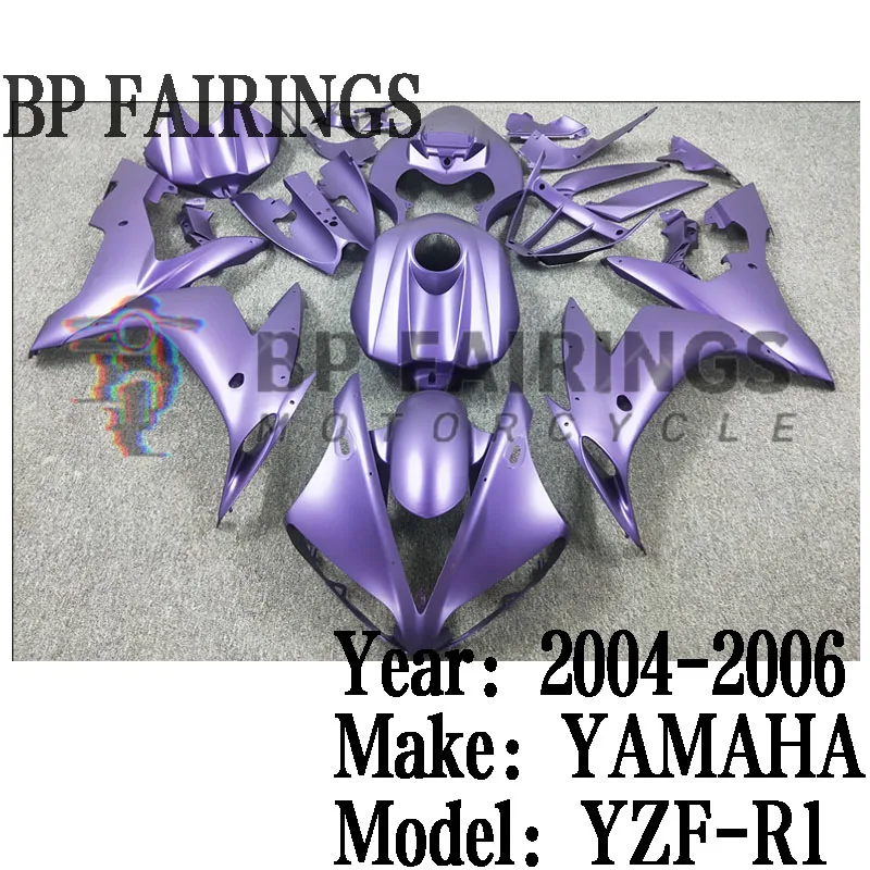 

for Yamaha YZF R1 2004 2005 2006 Motorcycle Bodywork Set Injection ABS Plastics Full Fairings Kit Mold Matte Purple