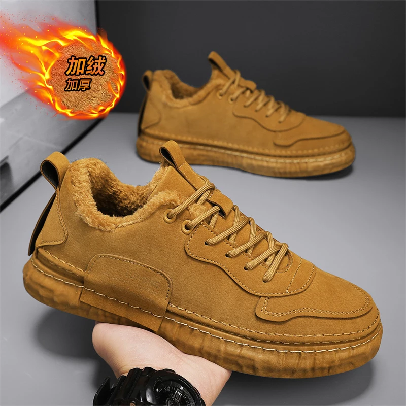 Winter Cold-proof Comfortable Cotton Boots Men's Versatile Warm Classic Casual Shoes Non-slip Outdoor Sports Male Walking Shoes
Winter Cold-proof Comfortable Cotton Boots Men's Versatile Warm Classic Casual Shoes Non-slip Outdoor Sports Male Walking Shoes