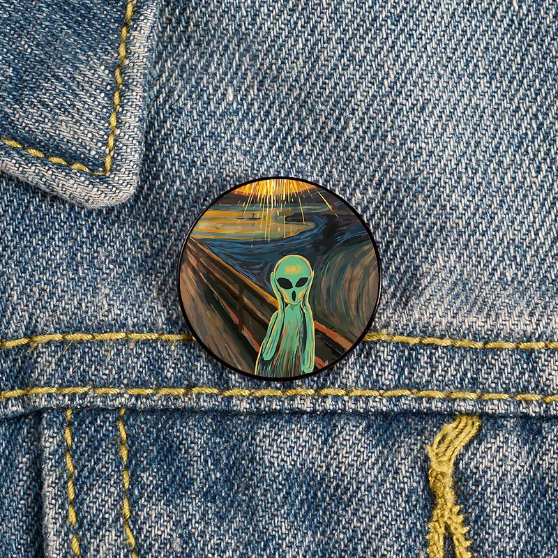 Alien Scream Pin Custom cute Brooches Shirt Lapel teacher tote Bag backpacks Badge Cartoon gift brooches pins for women
Alien Scream Pin Custom cute Brooches Shirt Lapel teacher tote Bag backpacks Badge Cartoon gift brooches pins for women