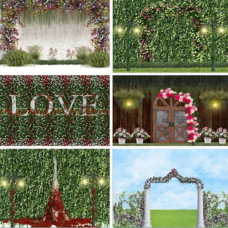 Weeding Party Flowers Photocall Backdrop Green Grass Wall Background Family Portrait Photography For Photo Studio
Weeding Party Flowers Photocall Backdrop Green Grass Wall Background Family Portrait Photography For Photo Studio