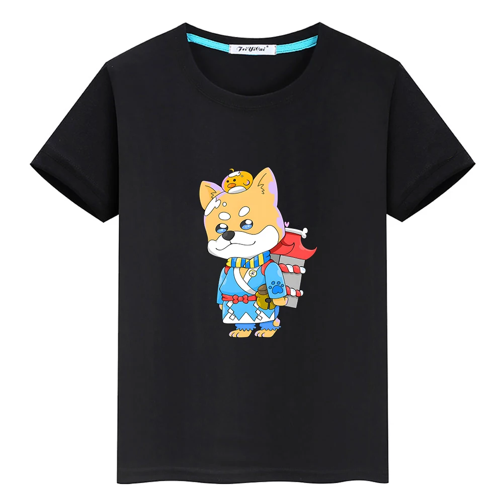 Kawaii Onmyoji Inugami Graphic T-shirt 100% Cotton Summer Short Sleeve Tee-shirt Cute Cartoon Printed Soft Tshirt Boys and Girls 
Kawaii Onmyoji Inugami Graphic T-shirt 100% Cotton Summer Short Sleeve Tee-shirt Cute Cartoon Printed Soft Tshirt Boys and Girls