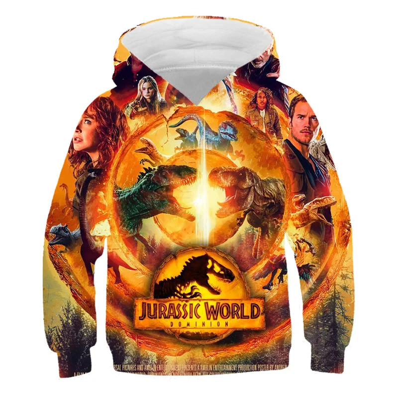 Casual Fashion Jurassic World Dominion Long Sleeve Hoodies Children Spring Autumn Round-Collar Sweatshirts Dinosaurs Hooded Tops
Casual Fashion Jurassic World Dominion Long Sleeve Hoodies Children Spring Autumn Round-Collar Sweatshirts Dinosaurs Hooded Tops