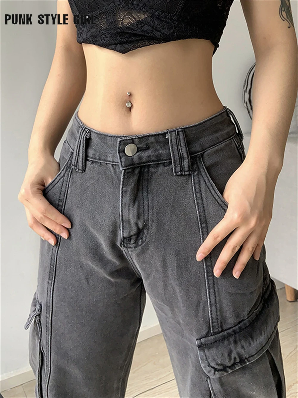 Korean Fashion Y2K Jeans Women Baggy Do Old Solid Color Gray High Waist Streetwear Casual Cargo Female Bottoms Denim Pants
Korean Fashion Y2K Jeans Women Baggy Do Old Solid Color Gray High Waist Streetwear Casual Cargo Female Bottoms Denim Pants