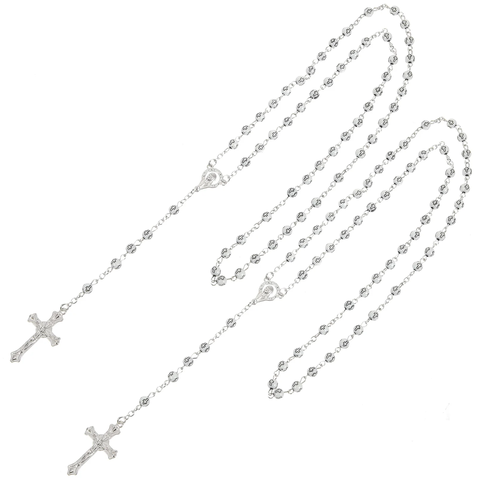 2Pcs Beads Rosary Necklace Rosary Beads Beads Rosary Rosary for Decor Gift Ornament
2Pcs Beads Rosary Necklace Rosary Beads Beads Rosary Rosary for Decor Gift Ornament