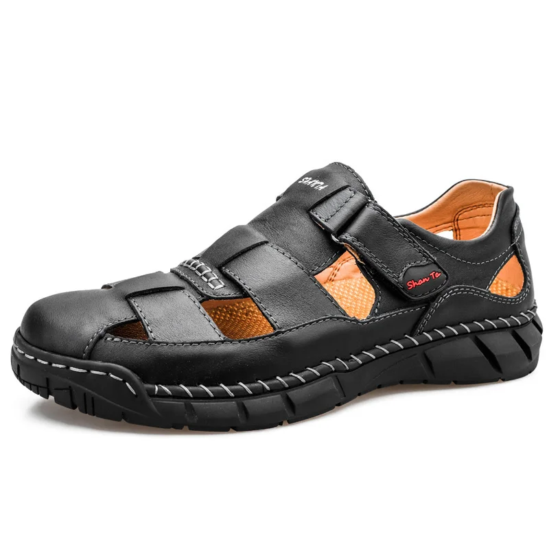 Classic Mens Sandals Summer Genuine Leather Sandals Men Outdoor Casual Lightweight Sandal Fashion Men Slipper2023 
Classic Mens Sandals Summer Genuine Leather Sandals Men Outdoor Casual Lightweight Sandal Fashion Men Slipper2023