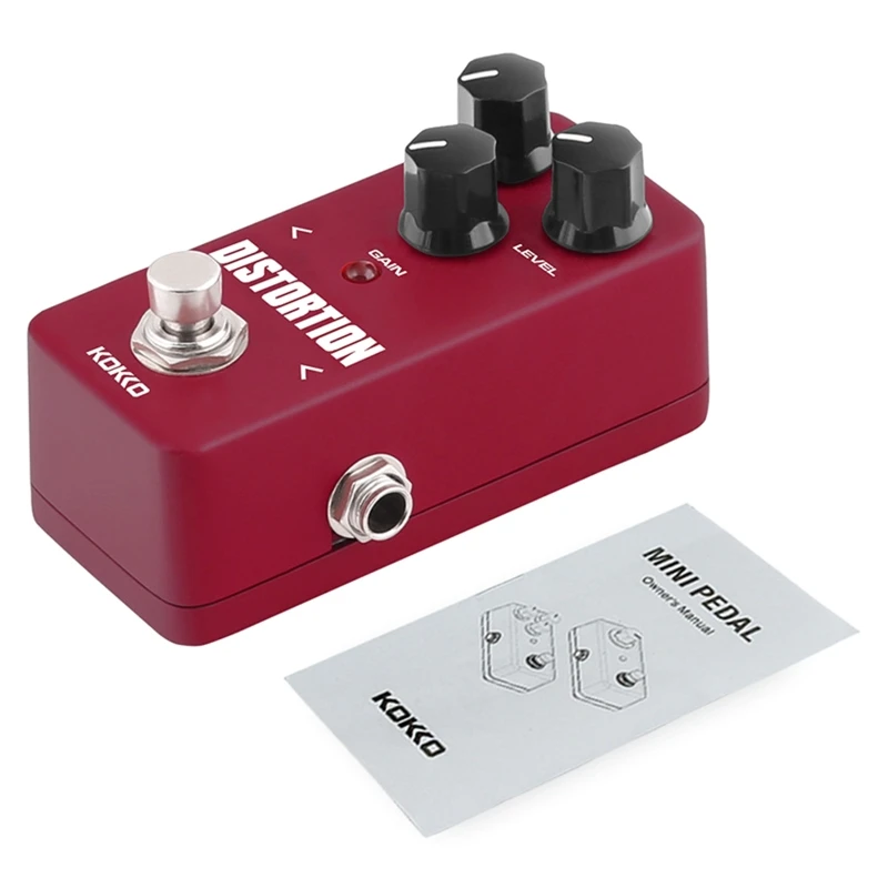 Universal Distortion Guitar Pedal, Mini Effect Pedal Processor of Classic Distortion Tone Effect for Guitar and Bass N58B
Universal Distortion Guitar Pedal, Mini Effect Pedal Processor of Classic Distortion Tone Effect for Guitar and Bass N58B