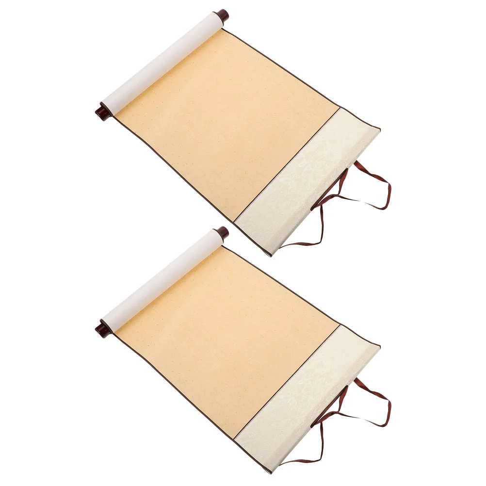 2 Pcs Wedding Decoration Reel Calligraphy Scroll Chinese Practicing Paper Rice Painting Wall Supply Hanging
2 Pcs Wedding Decoration Reel Calligraphy Scroll Chinese Practicing Paper Rice Painting Wall Supply Hanging