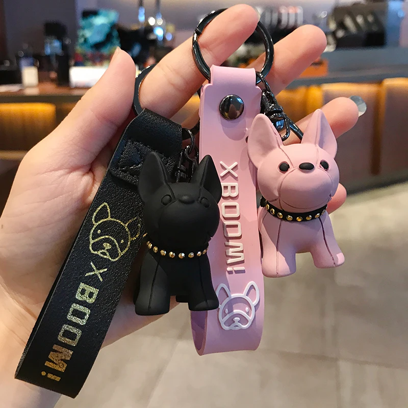 Fashion Punk French Bulldog Keychain PU Leather Dog Keychains for Women Bag Pendant Jewelry Trinket Men's Car Key Ring Key Chain
Fashion Punk French Bulldog Keychain PU Leather Dog Keychains for Women Bag Pendant Jewelry Trinket Men's Car Key Ring Key Chain