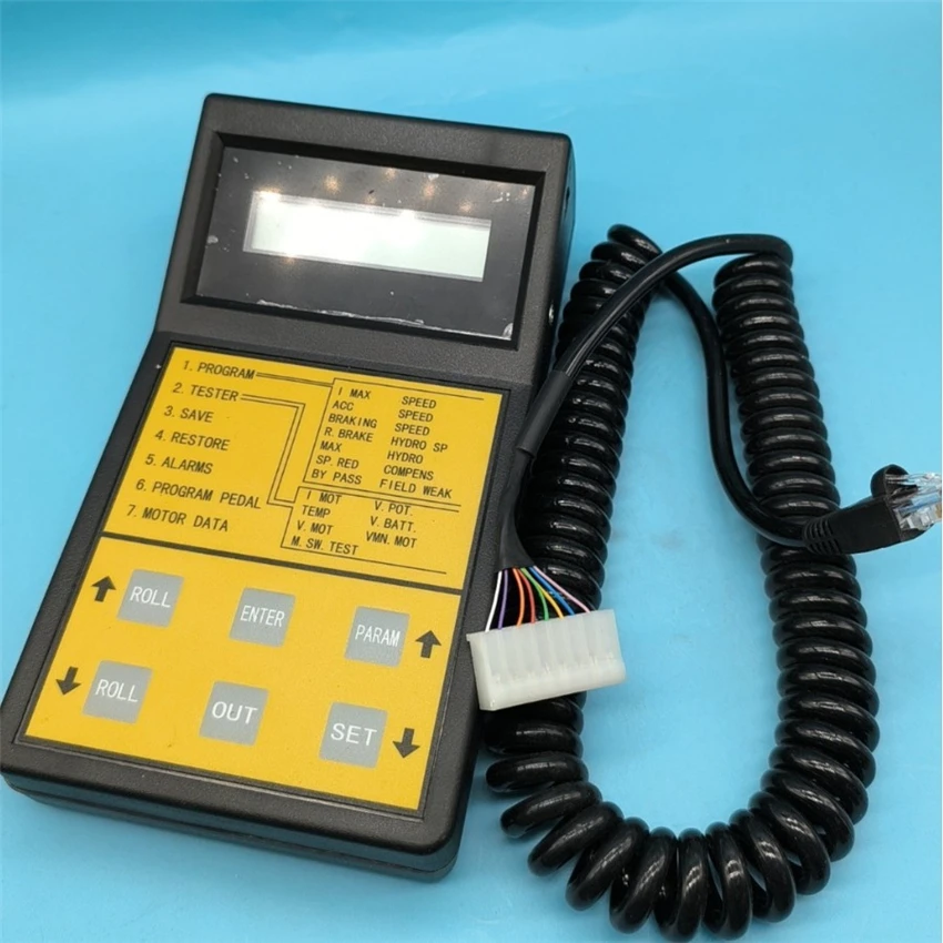 Программа электронного управления Параметр Электрический вилочный погрузчик Детектор кода неисправностей Портативный программатор блока для контроллера ZAPI
Программа электронного управления Параметр Электрический вилочный погрузчик Детектор кода неисправностей Портативный программатор блока для контроллера ZAPI