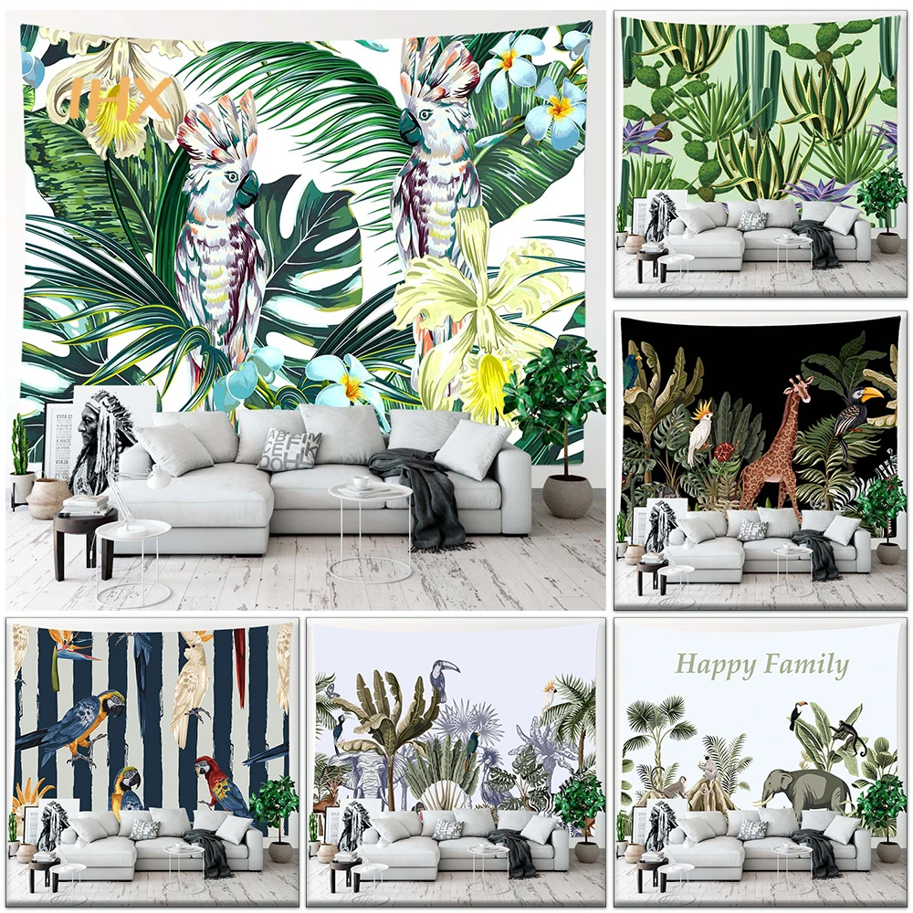 Plant Tapestry Wall Hanging Room Decor Tropical Leaves Flower Landscape Tapestries Backdrop Bedroom Home Decoration Aesthetics
Plant Tapestry Wall Hanging Room Decor Tropical Leaves Flower Landscape Tapestries Backdrop Bedroom Home Decoration Aesthetics