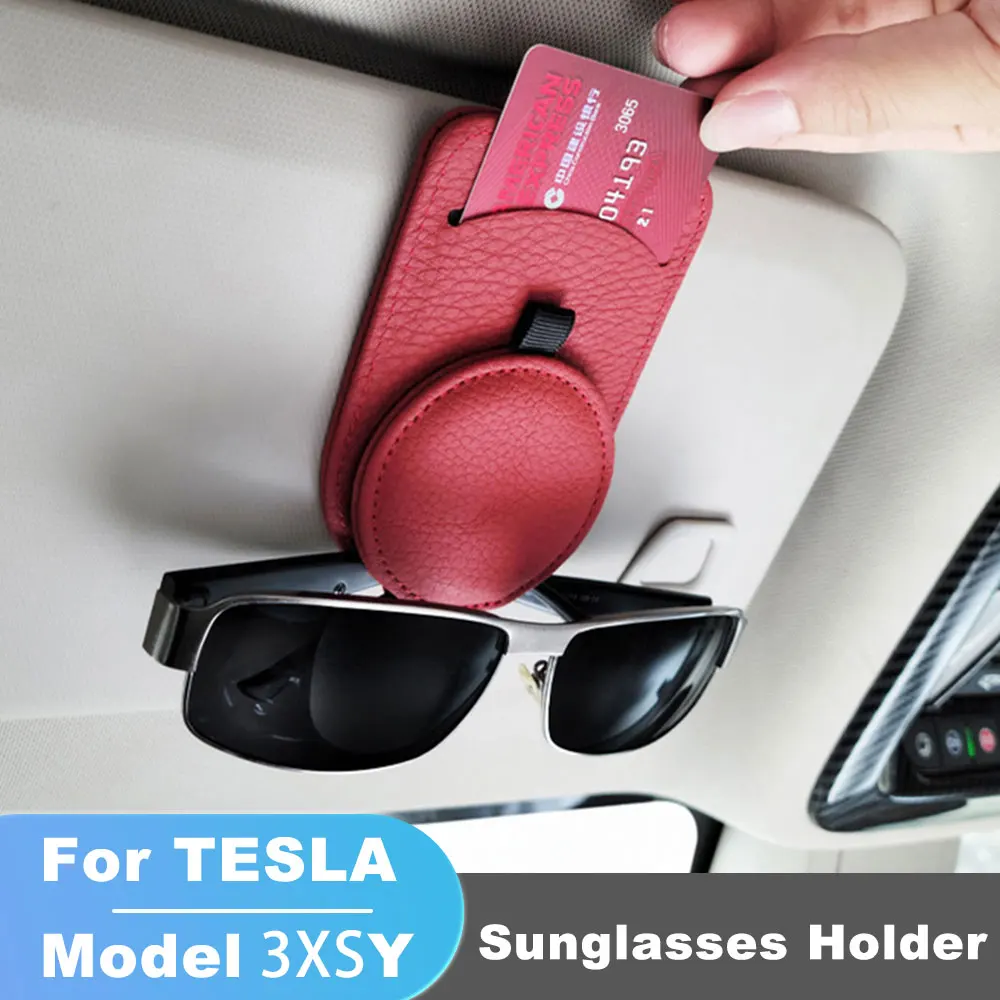 Car Visor Sunglasses Holder For Tesla Model 3 Y X S Clip Leather Visor Clips Interior Parts Card Ticket Fastener Portable
Car Visor Sunglasses Holder For Tesla Model 3 Y X S Clip Leather Visor Clips Interior Parts Card Ticket Fastener Portable