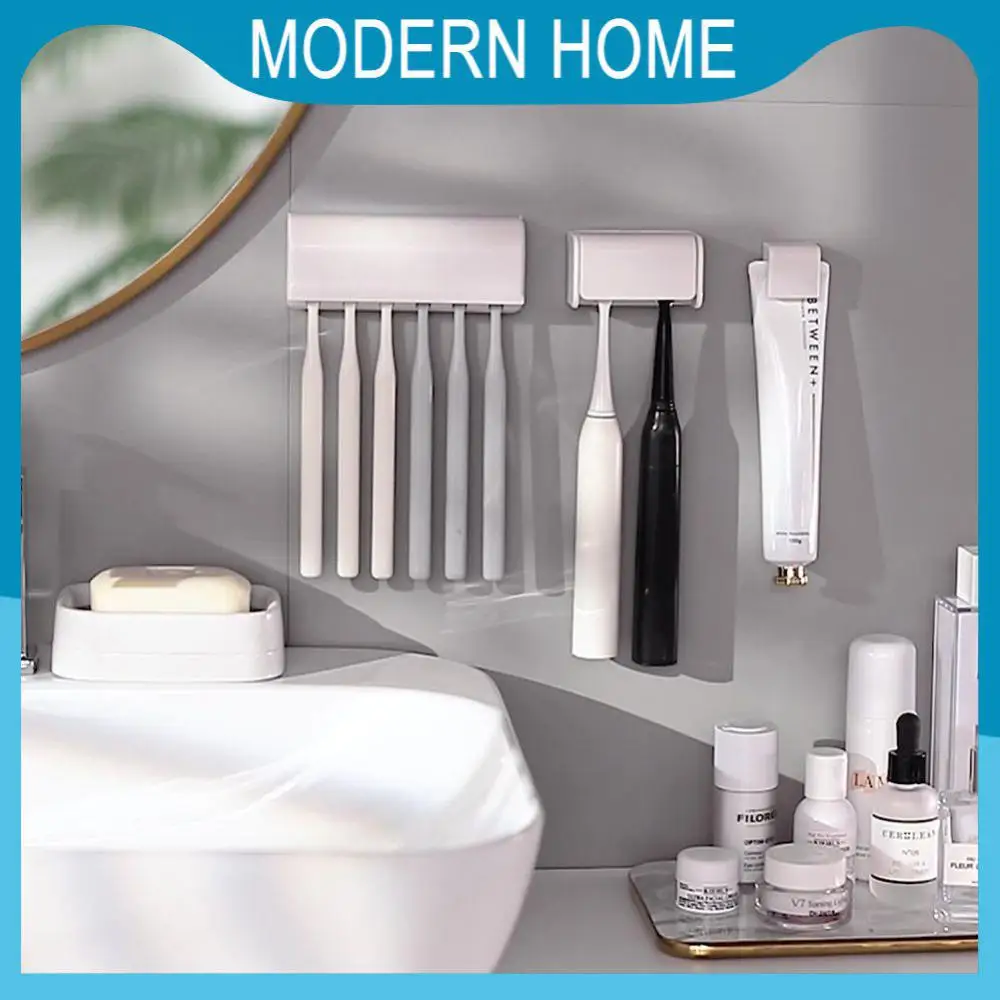 Dustproof Toothbrush Holder Punch-free Wall-mounted Toothpaste Holder Anti-pollution Toothpaste Storage Rack
Dustproof Toothbrush Holder Punch-free Wall-mounted Toothpaste Holder Anti-pollution Toothpaste Storage Rack
