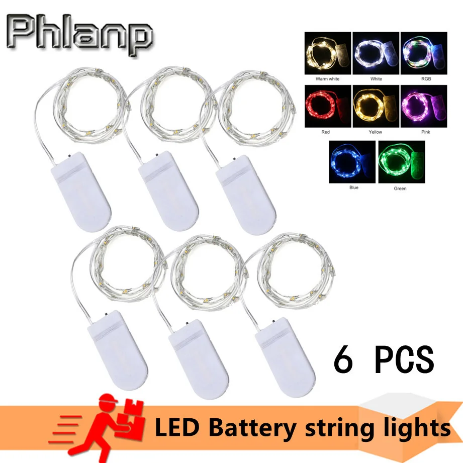 6Pcs 1M 2M 3M 5M Copper Wire LED String lights Holiday lighting Fairy Garland For Christmas Tree Wedding Party Decoration Lamp
6Pcs 1M 2M 3M 5M Copper Wire LED String lights Holiday lighting Fairy Garland For Christmas Tree Wedding Party Decoration Lamp