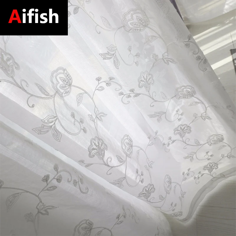 White Cotton Linen Embroidered Curtain Decorate For Living Room Balcony Korean Floral Sheer Tulle Curtains Bedroom Custom Rideau
White Cotton Linen Embroidered Curtain Decorate For Living Room Balcony Korean Floral Sheer Tulle Curtains Bedroom Custom Rideau
