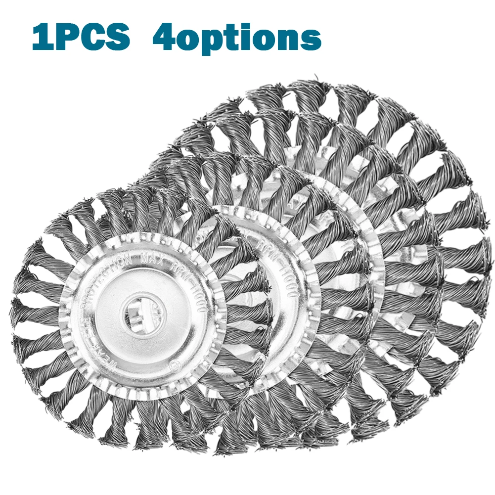100/115/125/150mm Steel Wire Wheel Garden Weed Brush Cutter Lawn Mower Grass Eater Trimmer Head Removal Lawnmower Power Tool
100/115/125/150mm Steel Wire Wheel Garden Weed Brush Cutter Lawn Mower Grass Eater Trimmer Head Removal Lawnmower Power Tool