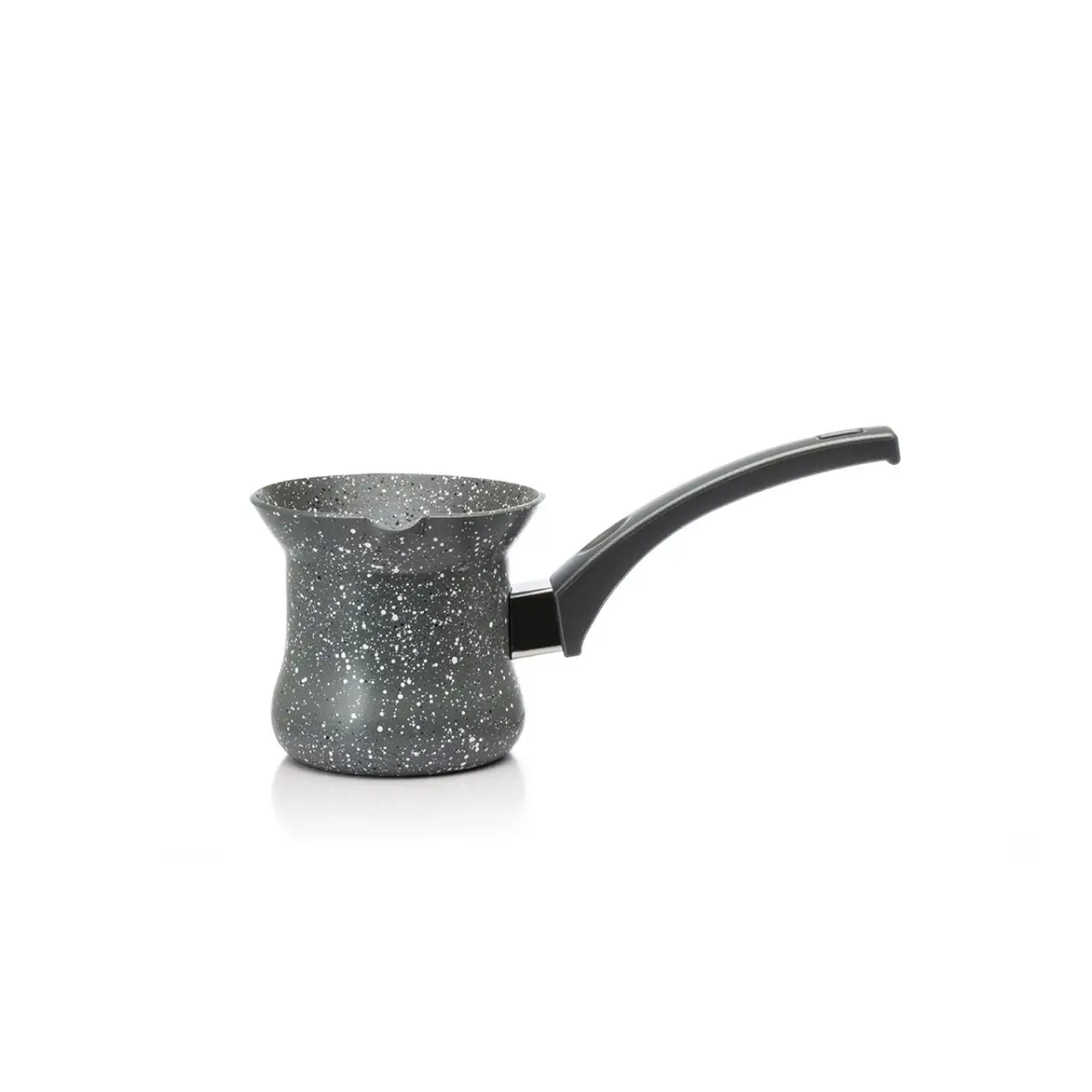 Кофейник из гранита серого цвета среднего размера
Кофейник из гранита серого цвета среднего размера