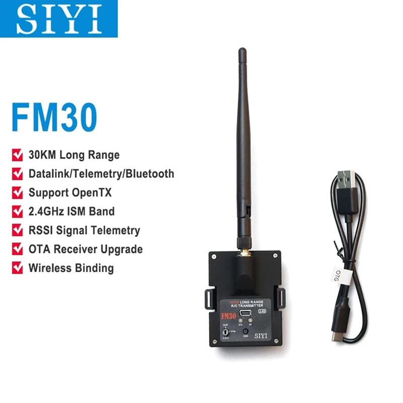 Радиомодуль дальнего действия SIYI FM30, 2,4 ГГц, 30 км, передатчик, телеметрический Bluetooth мини-приемник с неподвижным крылом
Радиомодуль дальнего действия SIYI FM30, 2,4 ГГц, 30 км, передатчик, телеметрический Bluetooth мини-приемник с неподвижным крылом