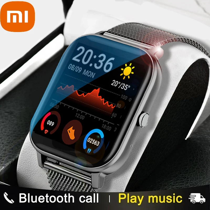 Мужские Смарт-часы Xiaomi с Bluetooth, вызовы, многофункциональный пульсометр, кровяное давление, спортивный фитнес-трекер, женские Смарт-часы
Мужские Смарт-часы Xiaomi с Bluetooth, вызовы, многофункциональный пульсометр, кровяное давление, спортивный фитнес-трекер, женские Смарт-часы