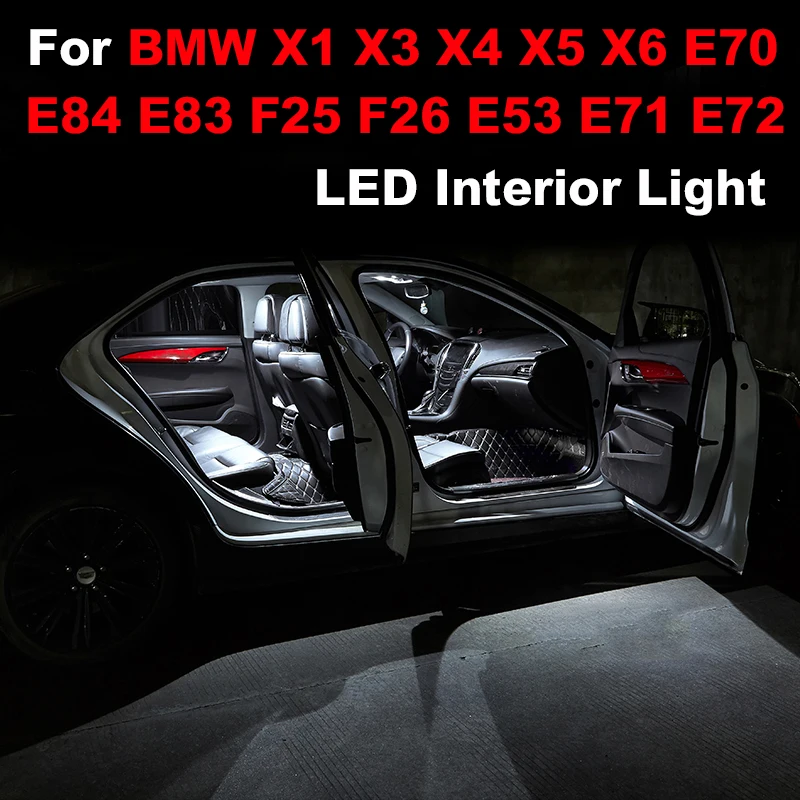 Error Free Canbus Car LED Lamp Interior Indoor Dome Map Light Bulb Kit For BMW X1 E84 X3 E83 F25 X4 F26 X5 E53 E70 X6 E71
Error Free Canbus Car LED Lamp Interior Indoor Dome Map Light Bulb Kit For BMW X1 E84 X3 E83 F25 X4 F26 X5 E53 E70 X6 E71