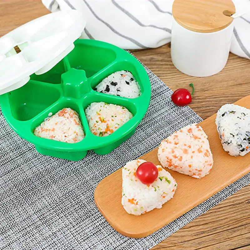 6holes Sushi Mold Onigiri Rice Ball Bento Press Maker Mold DIY Tools Utility Kitchen Accessories
6holes Sushi Mold Onigiri Rice Ball Bento Press Maker Mold DIY Tools Utility Kitchen Accessories