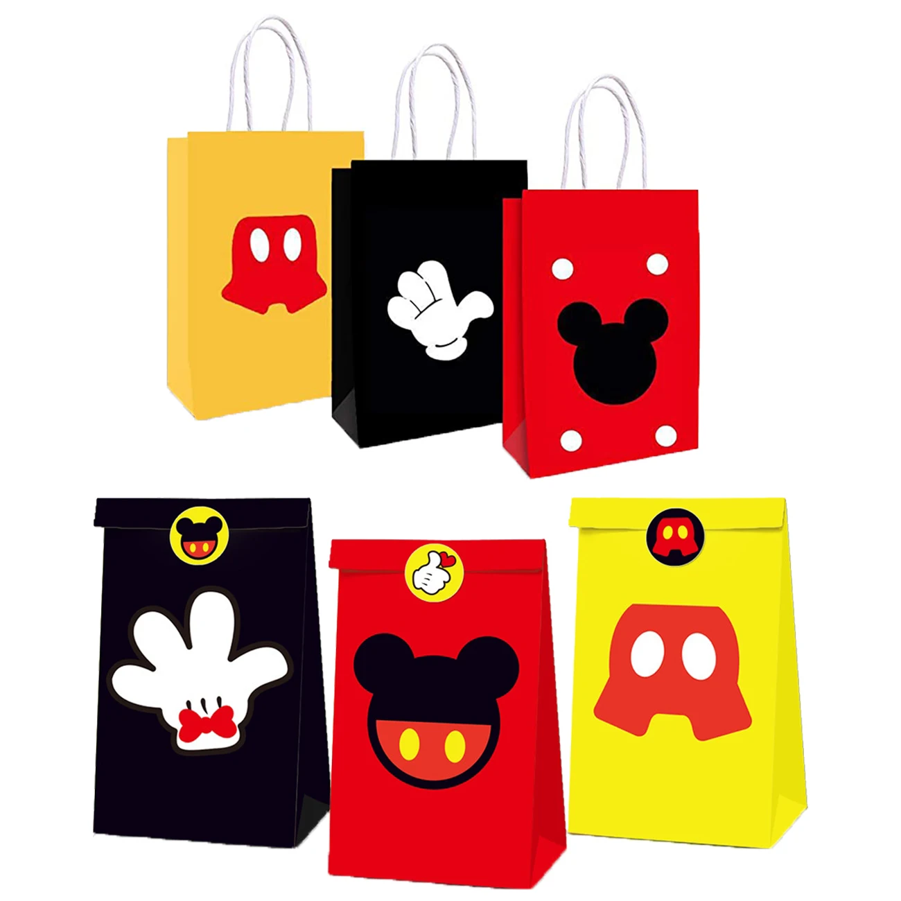 6pcs Mickey Minnie Mouse Birthday Party Decorations Handle Gift Bags Sets Paper Candy Pocket Baby Shower Kids Party Supplies
6pcs Mickey Minnie Mouse Birthday Party Decorations Handle Gift Bags Sets Paper Candy Pocket Baby Shower Kids Party Supplies