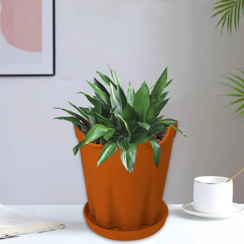 Succulent Pots Flower Pot With Drainage Holes Round Flower Planter Decorative Container With Silicone Tray For Indoor Outdoor
Succulent Pots Flower Pot With Drainage Holes Round Flower Planter Decorative Container With Silicone Tray For Indoor Outdoor