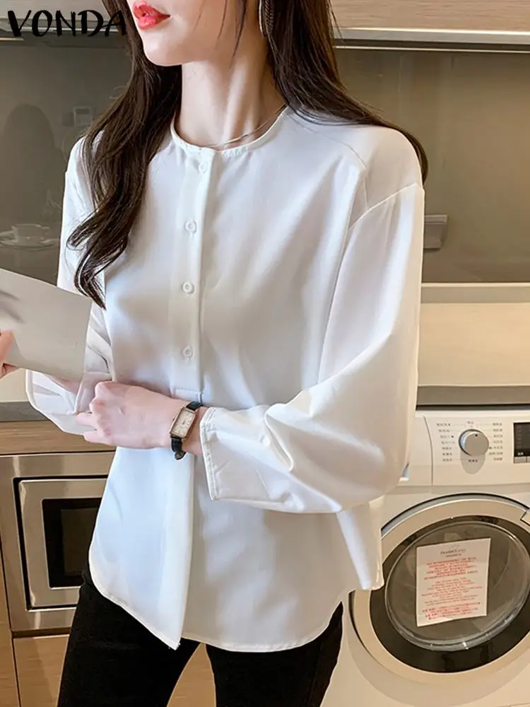 VONDA Women Elegant Shirts 2023 Summer Casual Vintage Solid Color Tops Loose Long Sleeve Blouses Buttons Blusas Femme Oversized
VONDA Women Elegant Shirts 2023 Summer Casual Vintage Solid Color Tops Loose Long Sleeve Blouses Buttons Blusas Femme Oversized