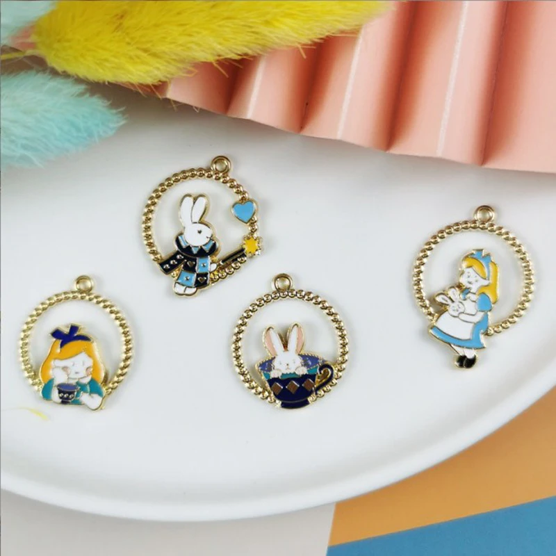 JINGLANG Mini Alloy Jewelry Accessories Cartoon Girl Rabbit Charms Pendant Accessories Necklace Earring 10pcs
JINGLANG Mini Alloy Jewelry Accessories Cartoon Girl Rabbit Charms Pendant Accessories Necklace Earring 10pcs