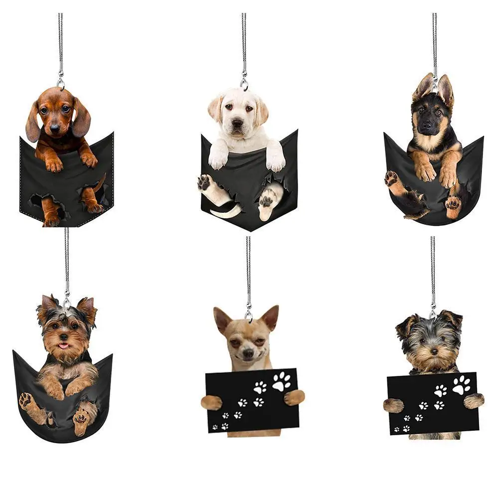 1PCS Funny Car Rearview Mirror Cute Pocket Pendant Hanging Puppy Colorful Dog Ornament Accessories Home
1PCS Funny Car Rearview Mirror Cute Pocket Pendant Hanging Puppy Colorful Dog Ornament Accessories Home